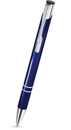 Metāla pildspalva ar apdruku /  gravējumu (min 500gab)