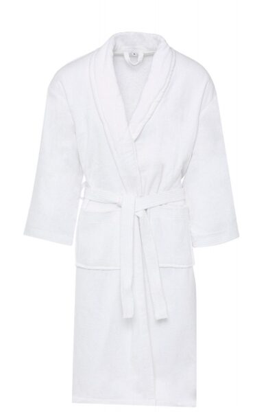 White Bath Robe, Unisex 