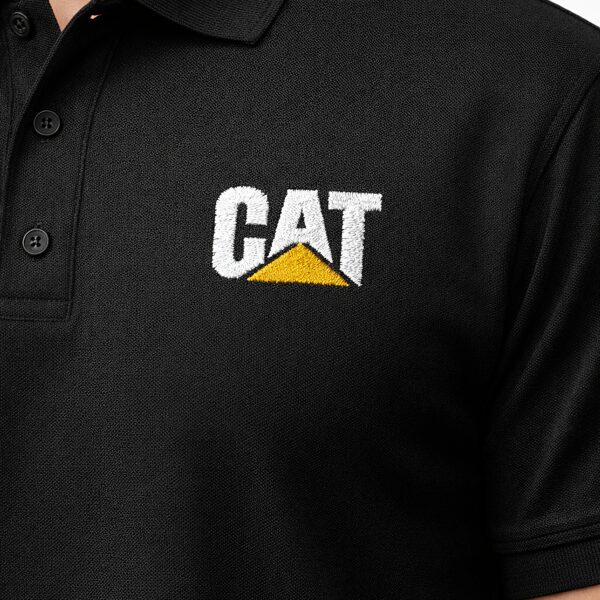 Embroidery on a polo shirt